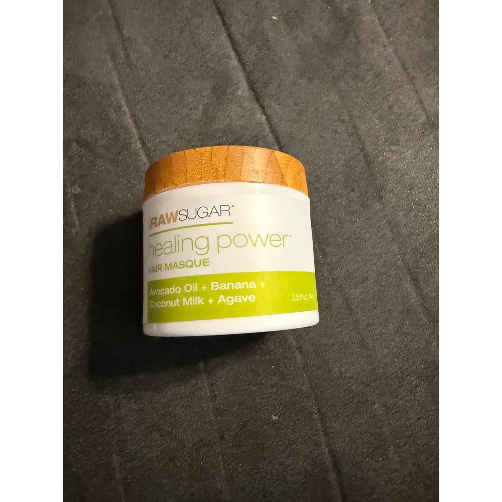 Raw Sugar Healing Power Hair Masque Avocado Oil Banana Coconut Milk 2.5oz
